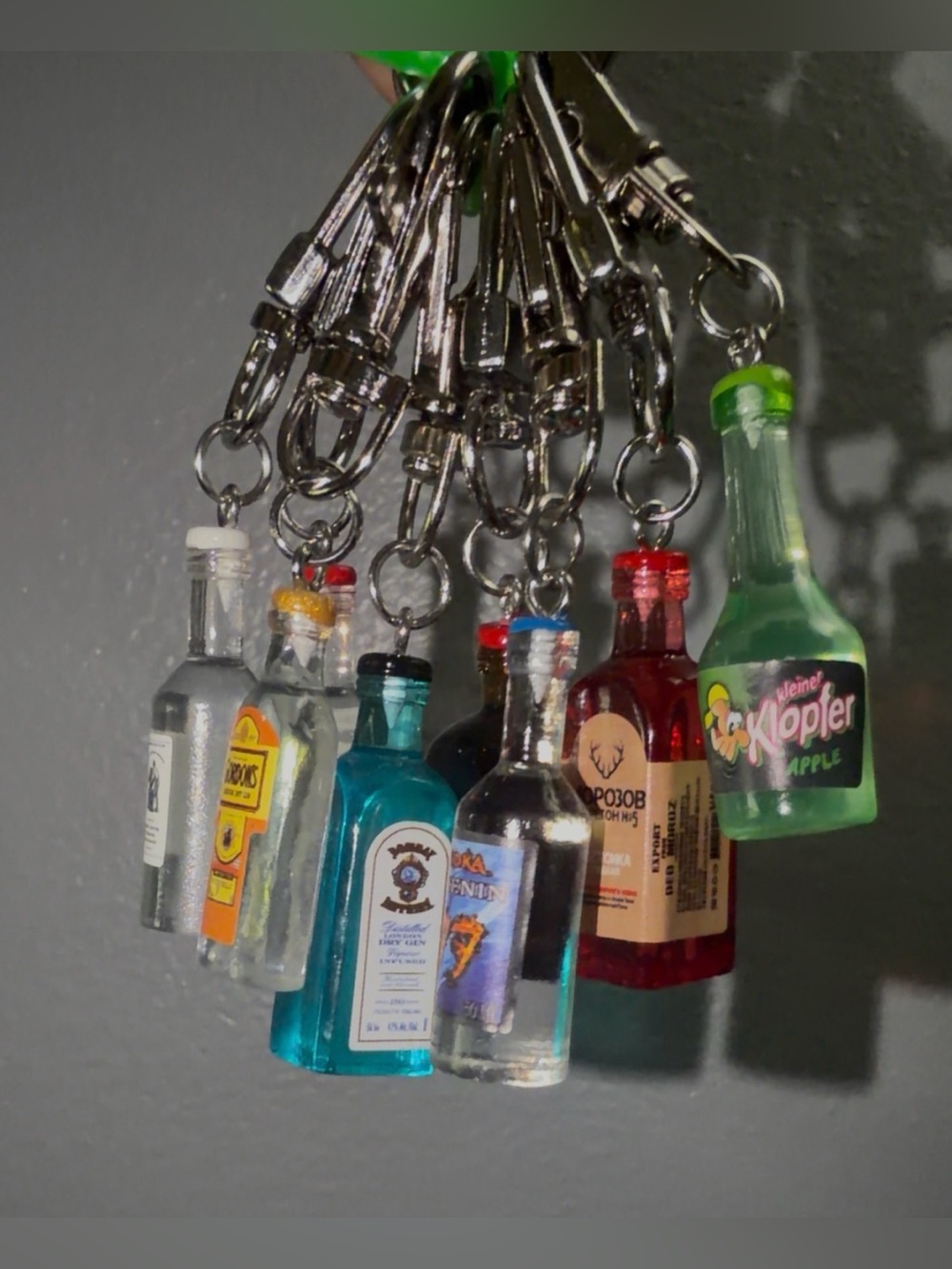 Miniature Bottle Keychain